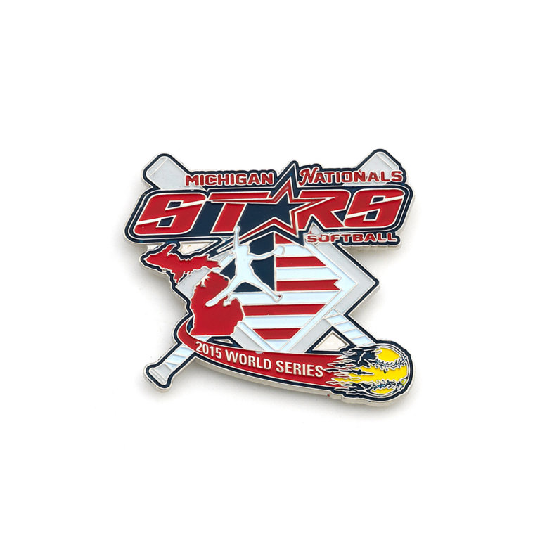 Softball Trading Pins - Custom Softball Pin Maker | PinCrafters